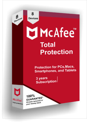 McAfee Total Protection 3 years x 8 devices