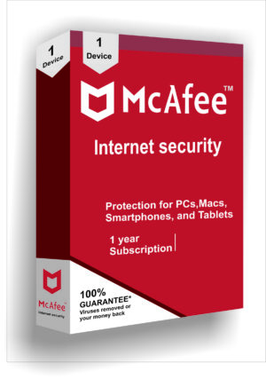 McAfee Internet Security 1 year x 1 device
